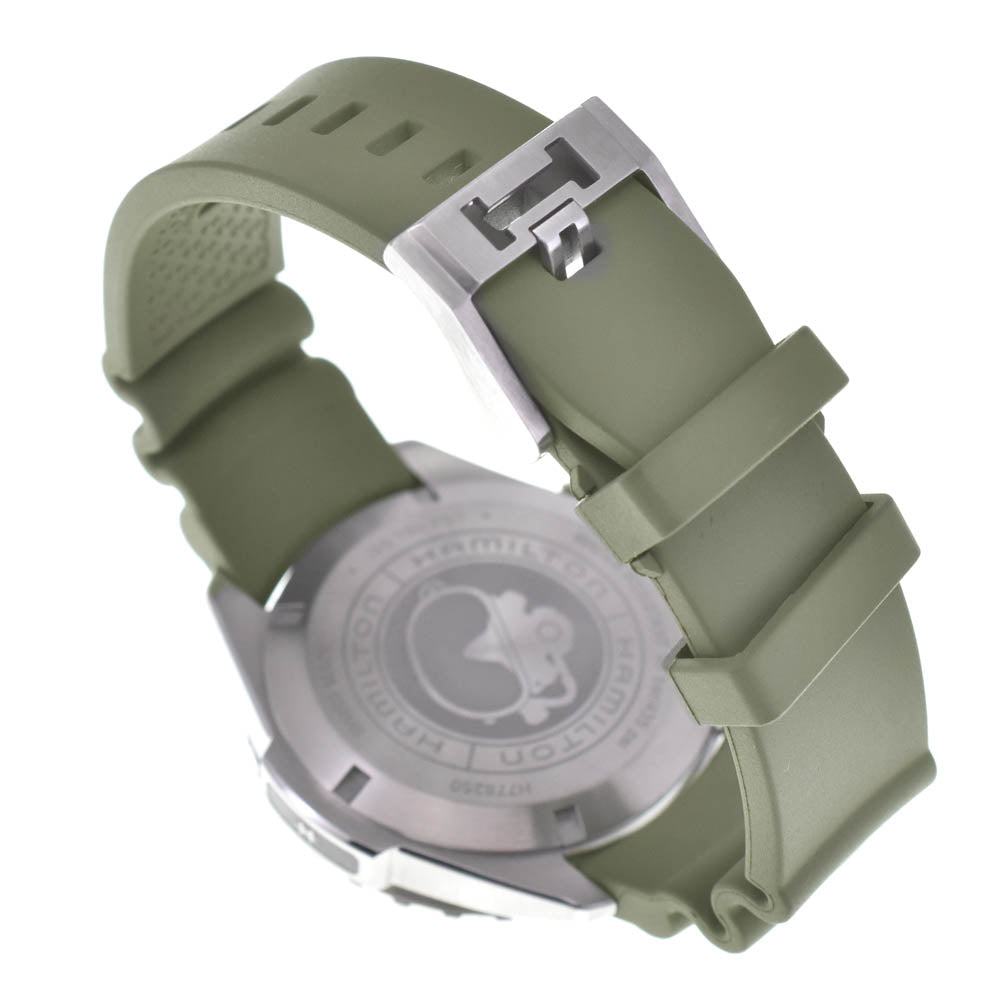 with paper HAMILTON Khaki navy open water H778250 black Dial Automatic Men's
 Watch P#141194