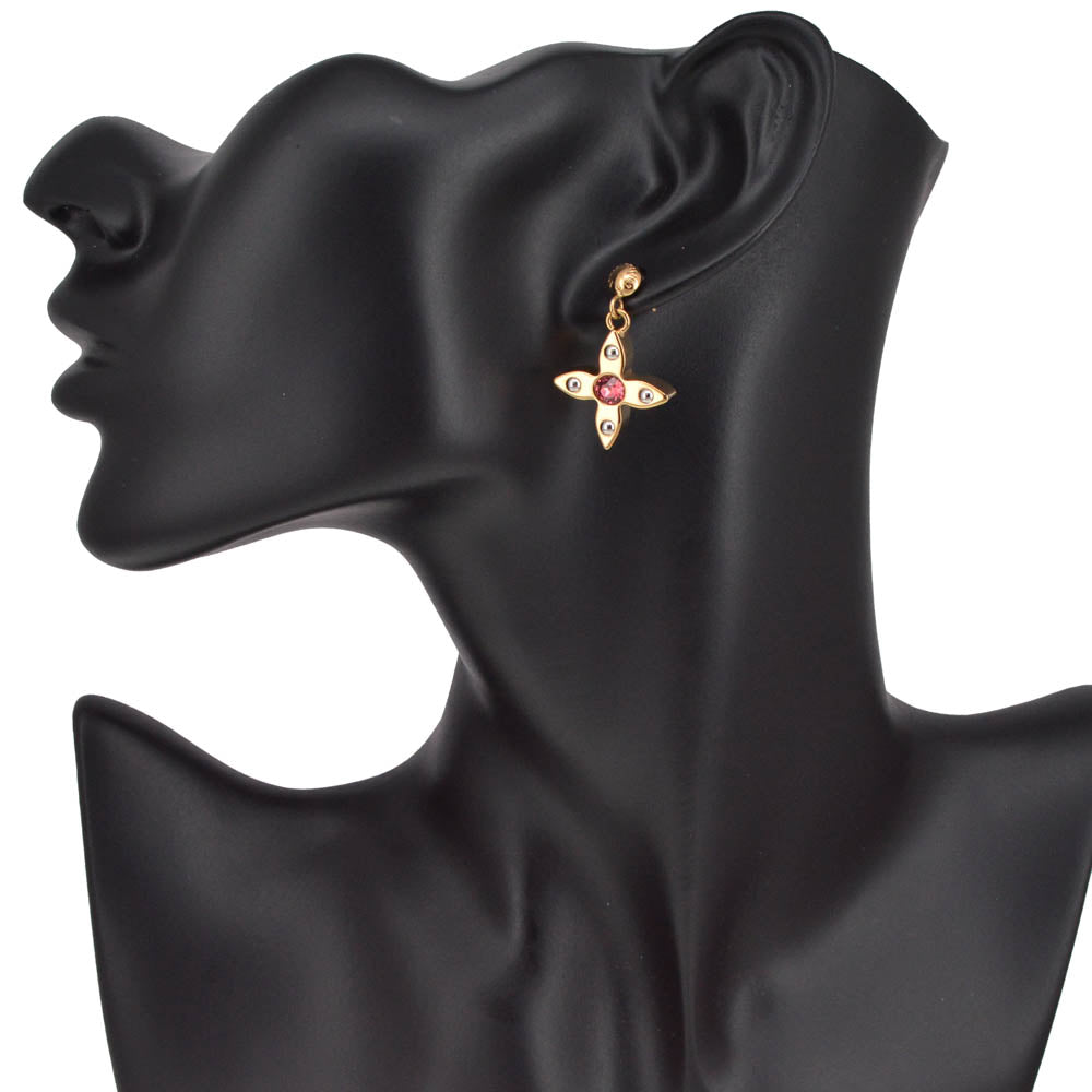 LOUIS VUITTON earring Bookle Doreuil Love Letters M67037 metal Ladies
 jewelry S#141195