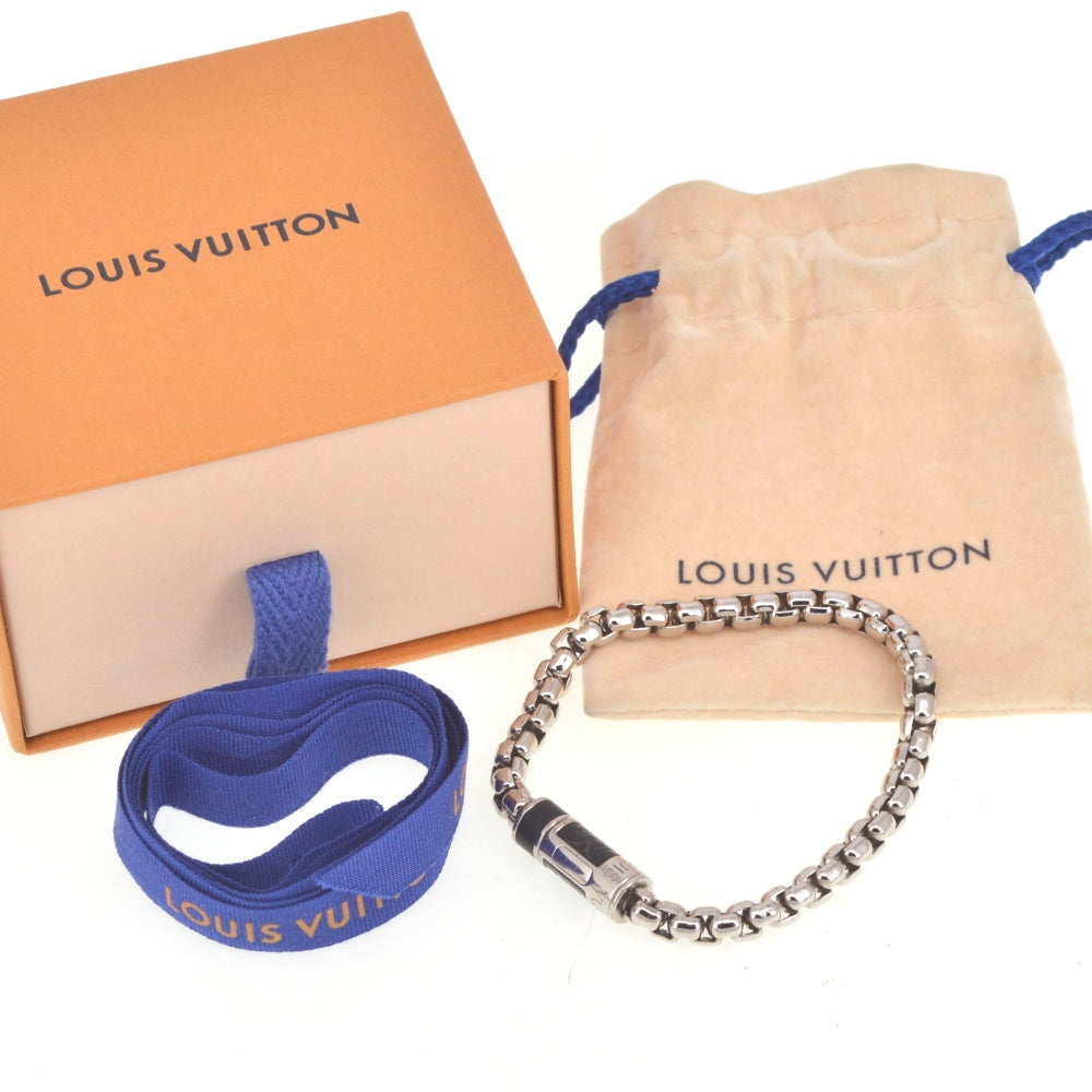 LOUIS VUITTON Chain Monogram Eclipse M63107 Bracelet Men's
 jewelry S#141198