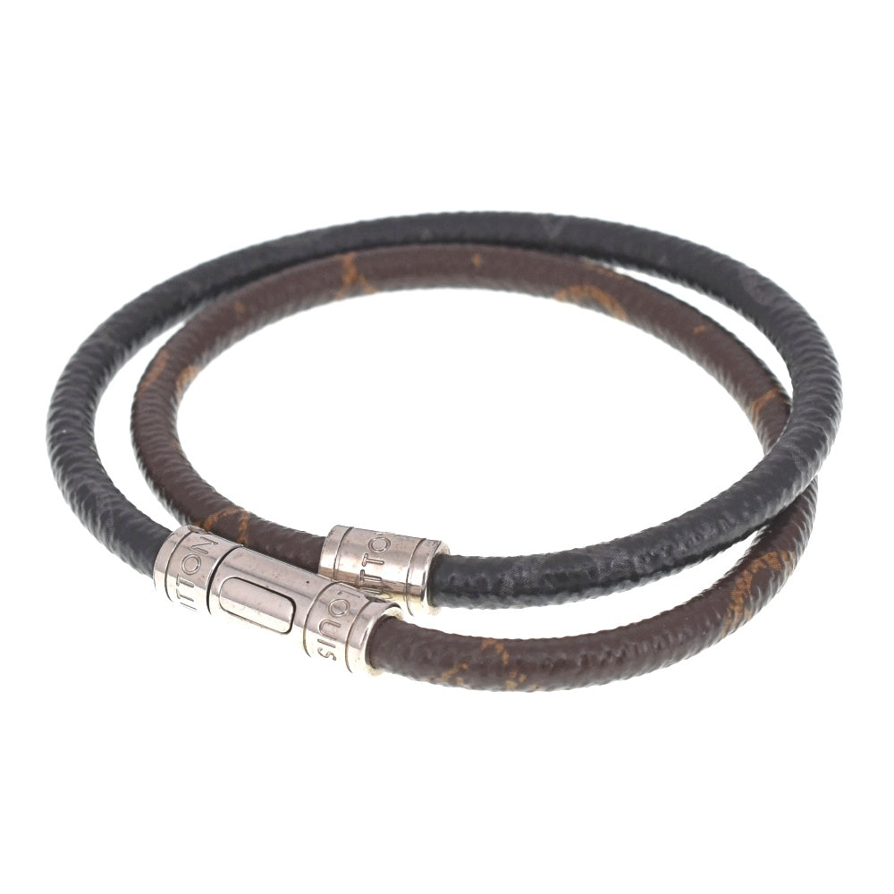 LOUIS VUITTON Bracelet Monogram Eclipse Monogram Macassar M6295 Bra Rubbed Keep It Men's
 jewelry S#141206