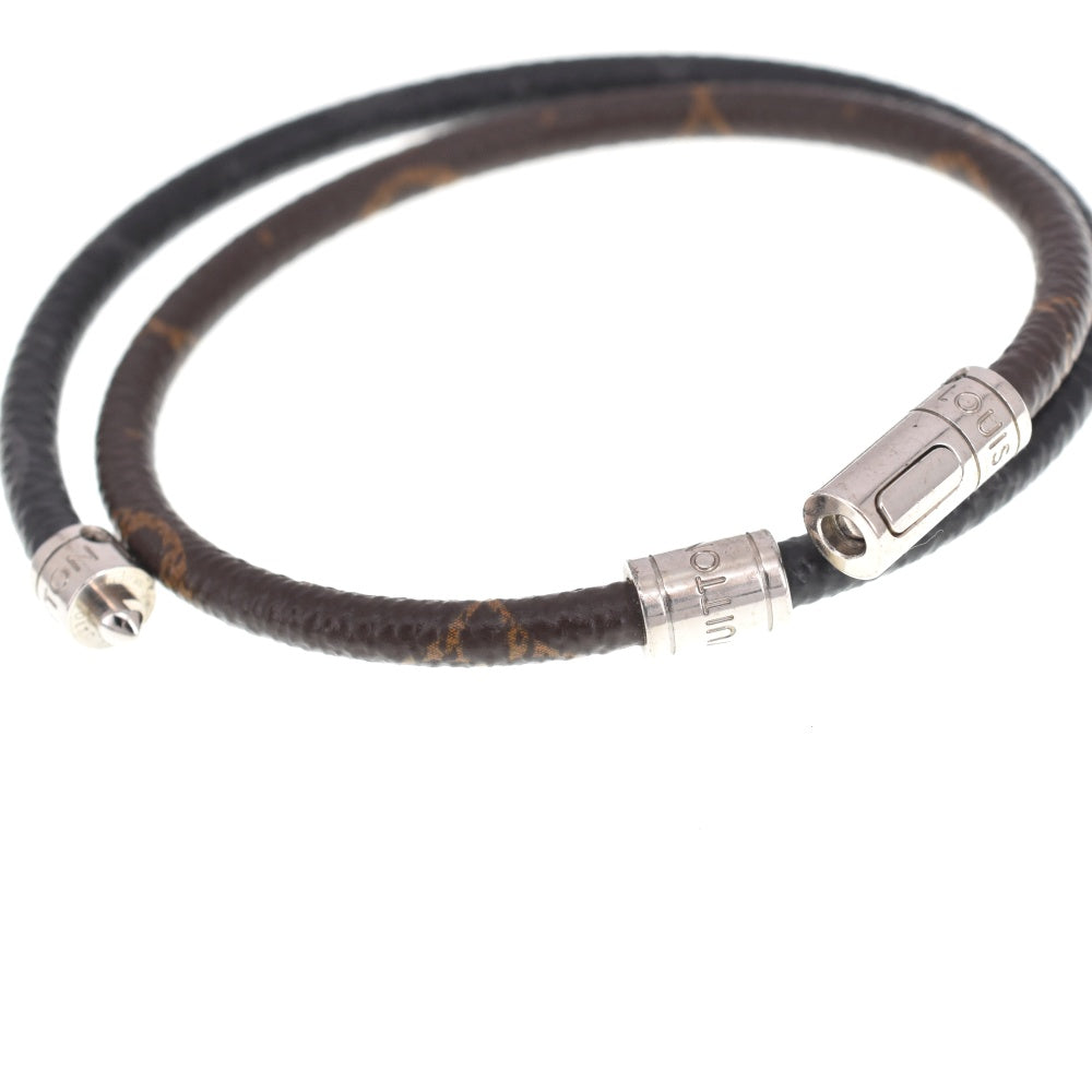 LOUIS VUITTON Bracelet Monogram Eclipse Monogram Macassar M6295 Bra Rubbed Keep It Men's
 jewelry S#141206