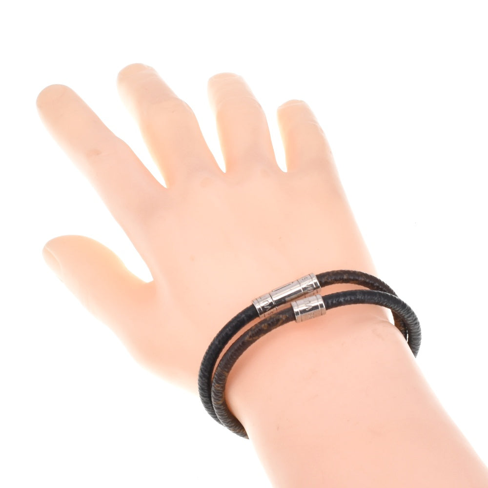 LOUIS VUITTON Bracelet Monogram Eclipse Monogram Macassar M6295 Bra Rubbed Keep It Men's
 jewelry S#141206