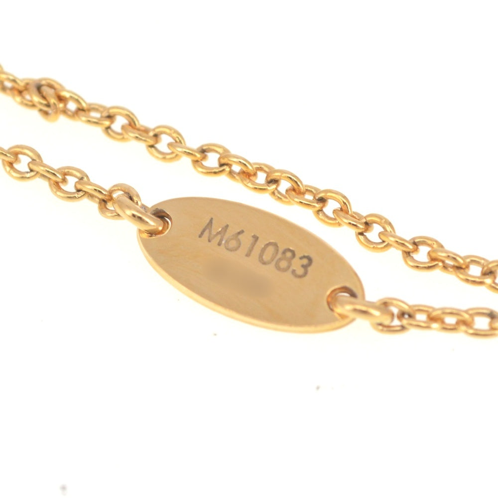 LOUIS VUITTON Necklace Essential V M61083 Gold Plated Ladies
 jewelry S#141208