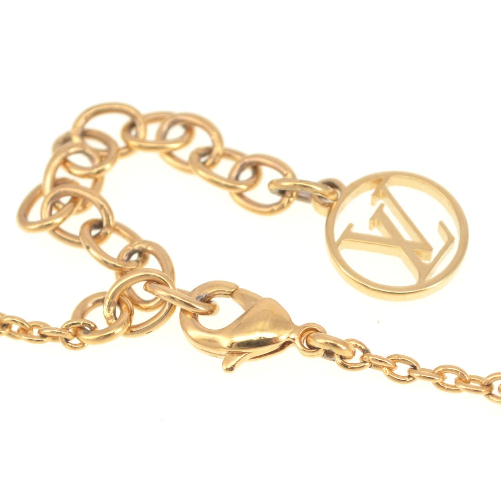 LOUIS VUITTON Necklace Essential V M61083 Gold Plated Ladies
 jewelry S#141208