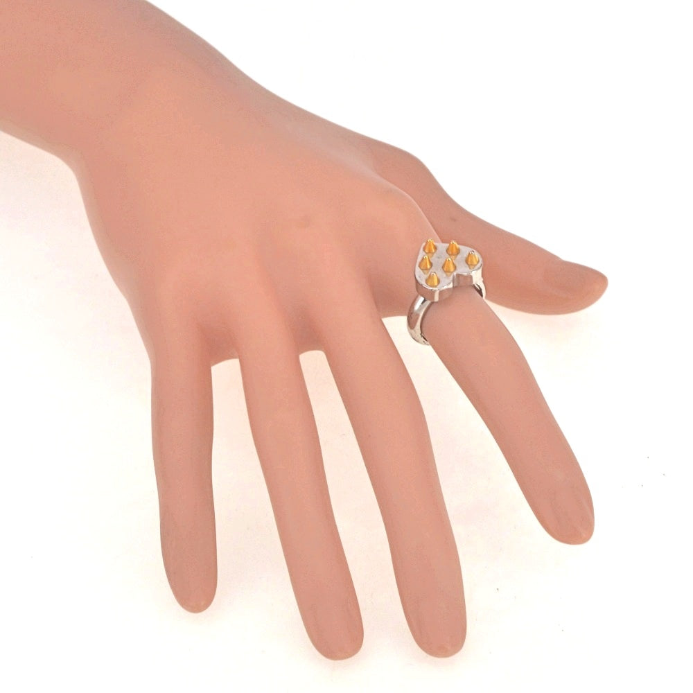 LOUIS VUITTON 2 rings Bergs Spicy Valentine M67107 Size 50/JP10 Gold Plated Metal Ladies
 jewelry S#141209