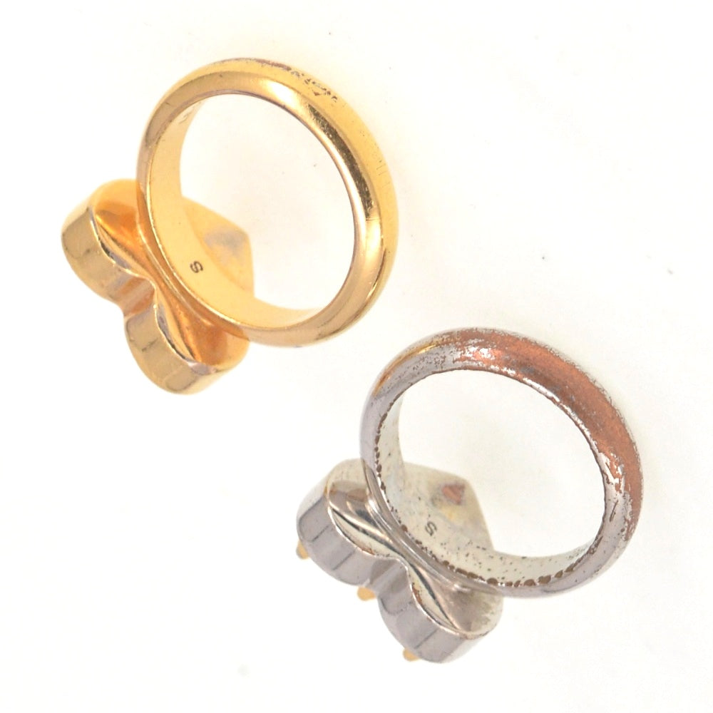 LOUIS VUITTON 2 rings Bergs Spicy Valentine M67107 Size 50/JP10 Gold Plated Metal Ladies
 jewelry S#141209