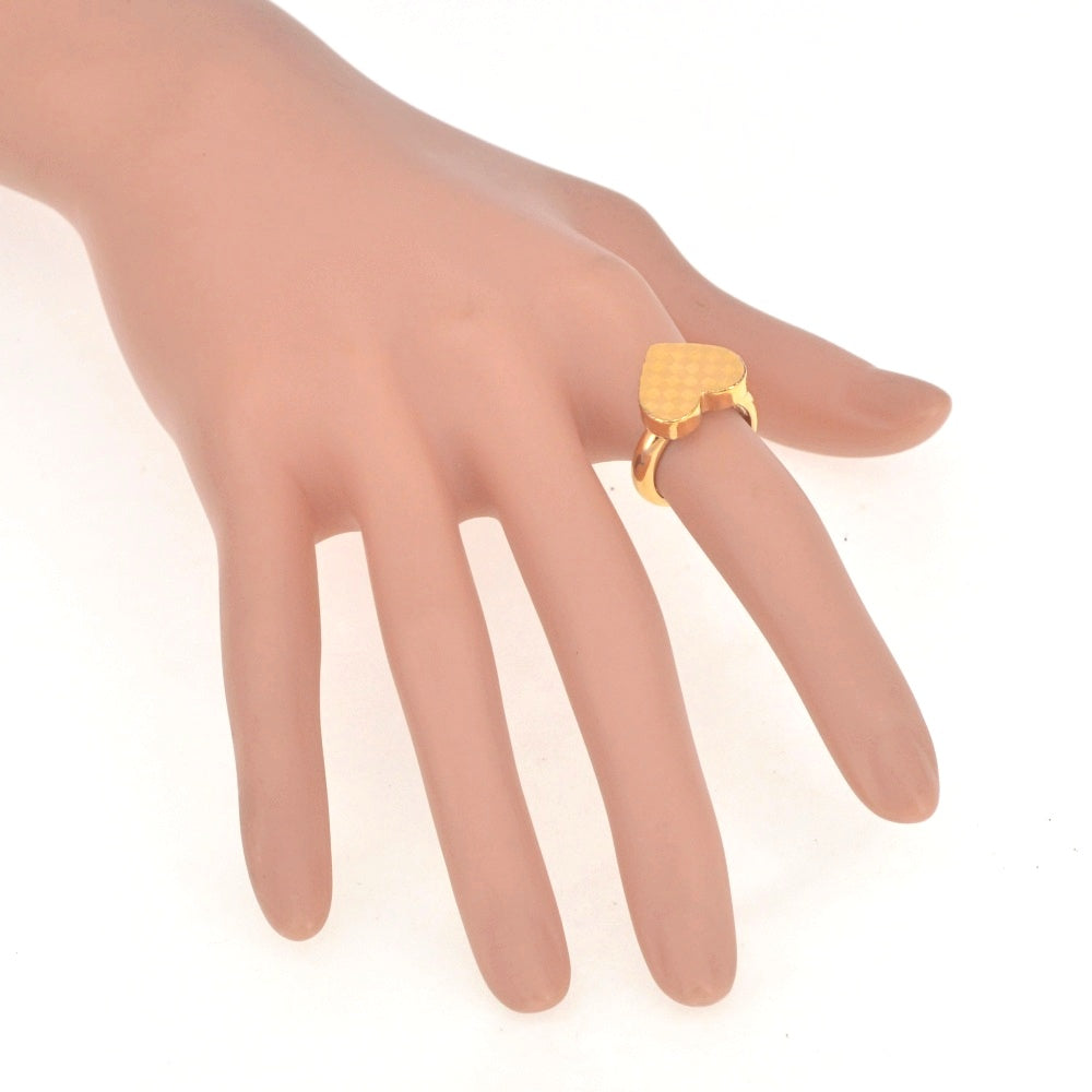 LOUIS VUITTON 2 rings Bergs Spicy Valentine M67107 Size 50/JP10 Gold Plated Metal Ladies
 jewelry S#141209