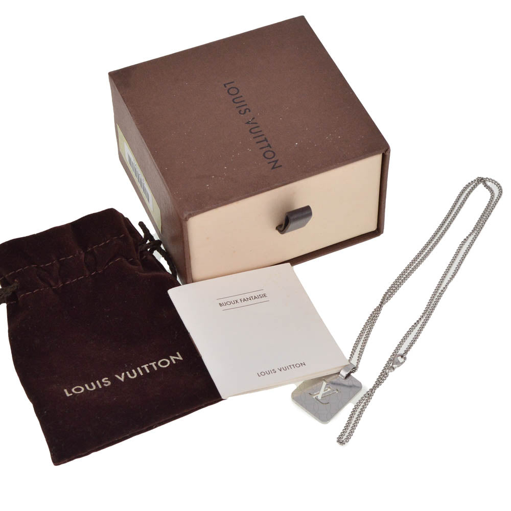 LOUIS VUITTON Pendant Necklace Champs Elysees M65452 steel Ladies
 jewelry S#141216