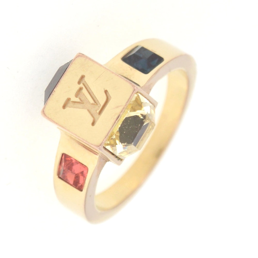 LOUIS VUITTON Berg Gamble Ring M75425 Size 50/JP10 Gold Plated Ladies
 jewelry S#141218