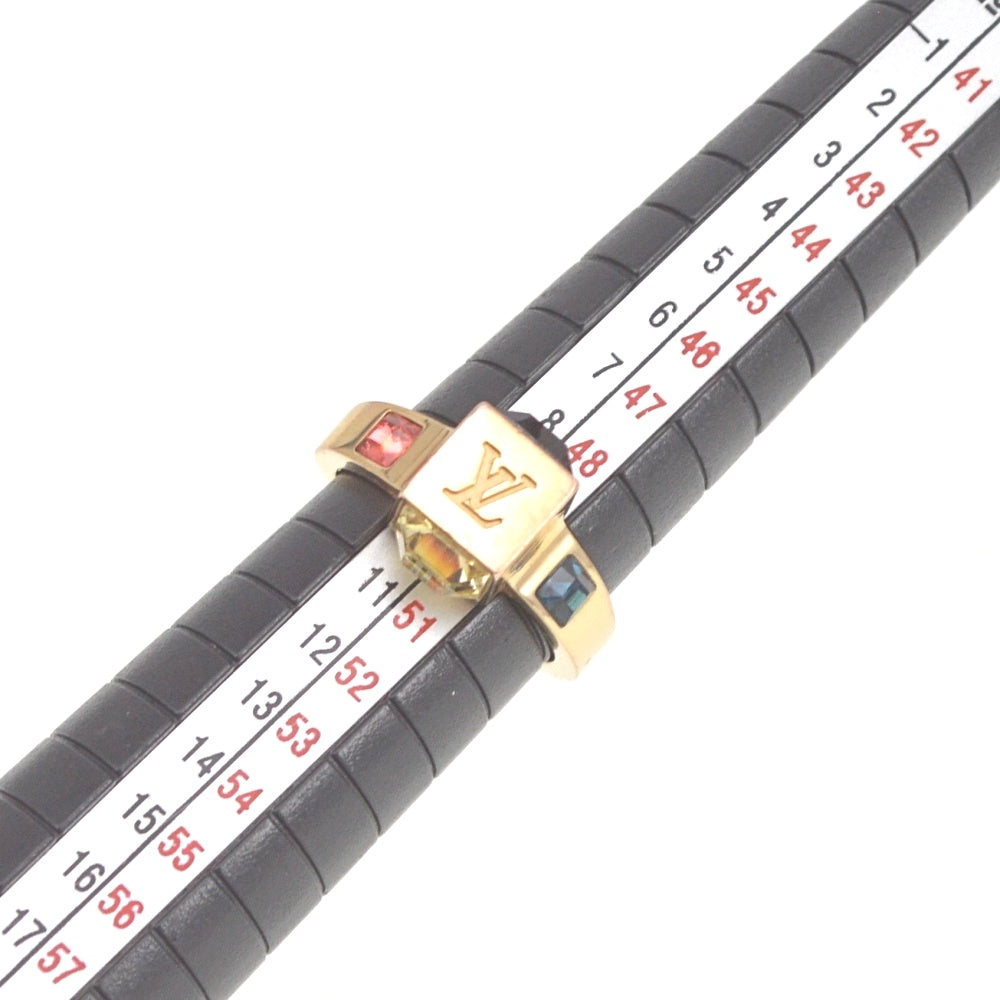 LOUIS VUITTON Berg Gamble Ring M75425 Size 50/JP10 Gold Plated Ladies
 jewelry S#141218