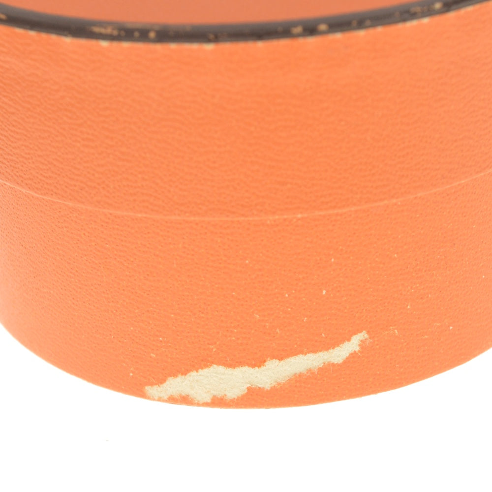 HERMES Artemis Bracelet Leather Metal Black Ladies
 jewelry S#141220