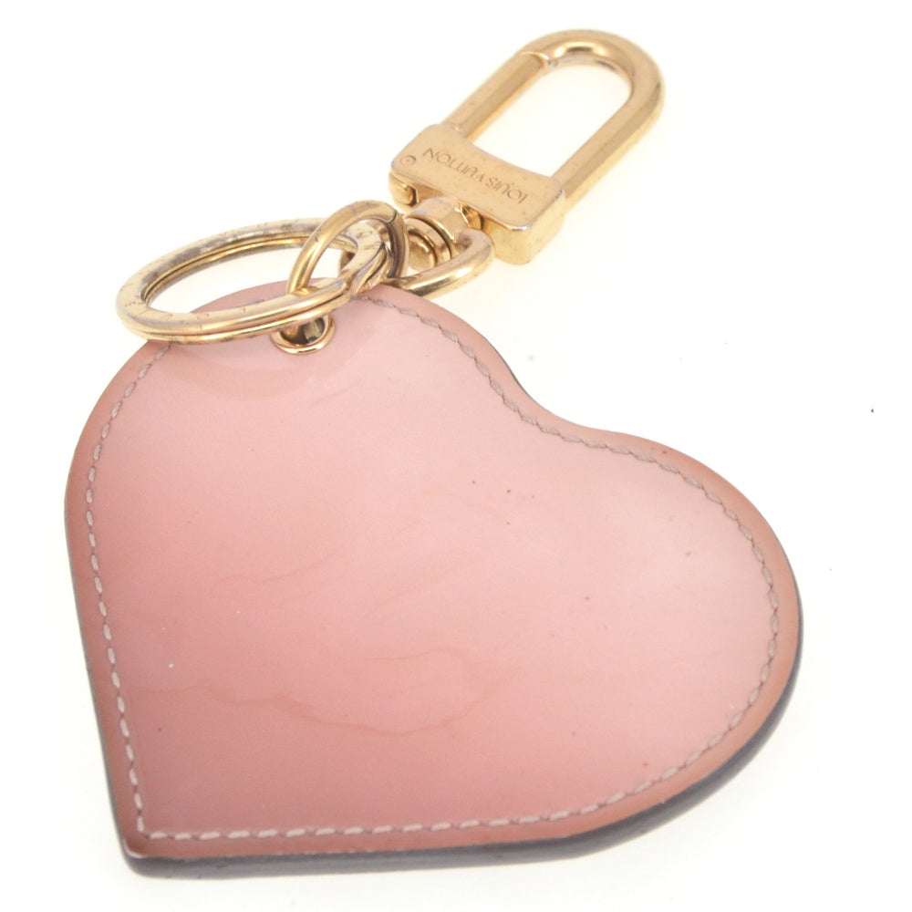 LOUIS VUITTON Heart Keyring Monogram Vernis M65795key ring Ladies
 Accessories T#141221