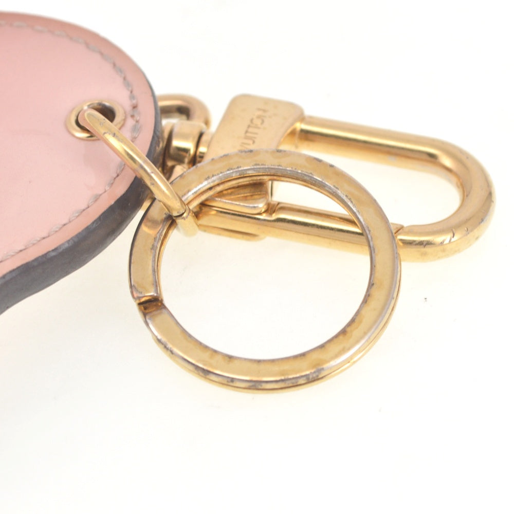 LOUIS VUITTON Heart Keyring Monogram Vernis M65795key ring Ladies
 Accessories T#141221