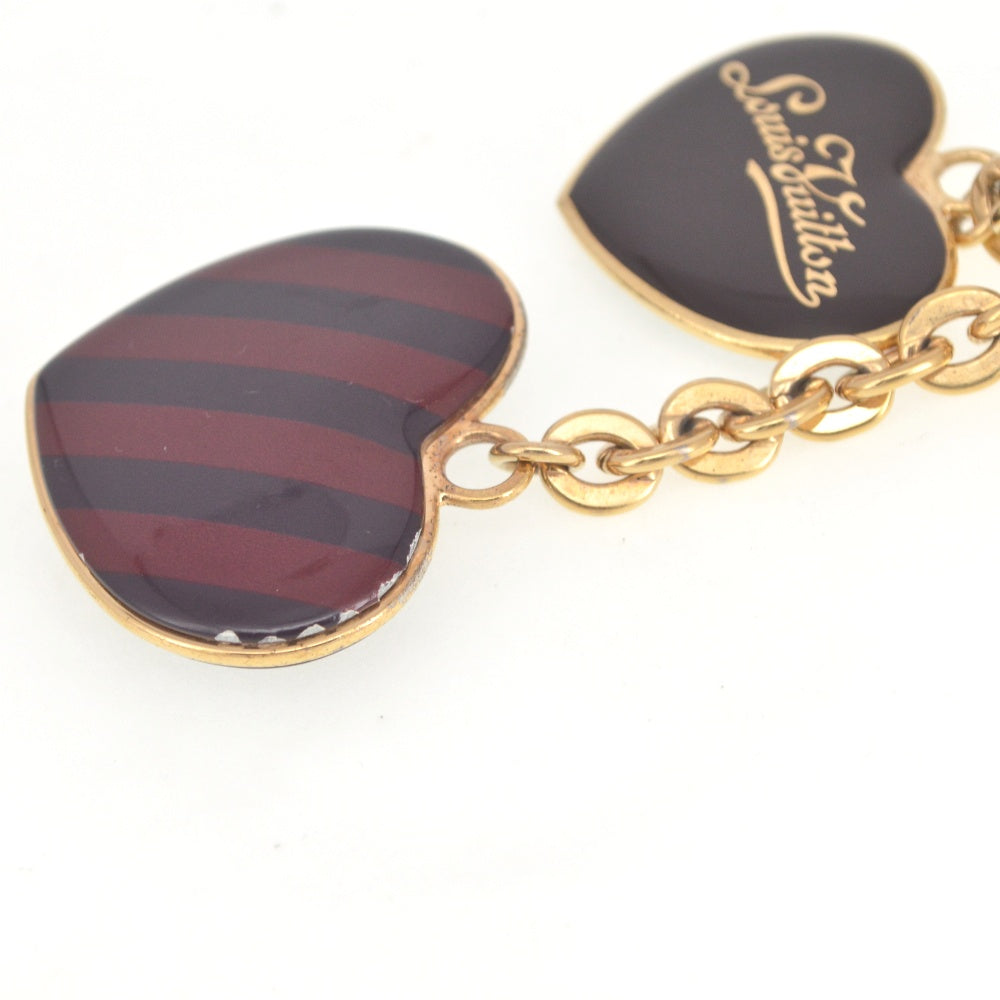LOUIS VUITTON Portocle Coeur Rayeur M66475key ring Ladies
 Accessories T#141222