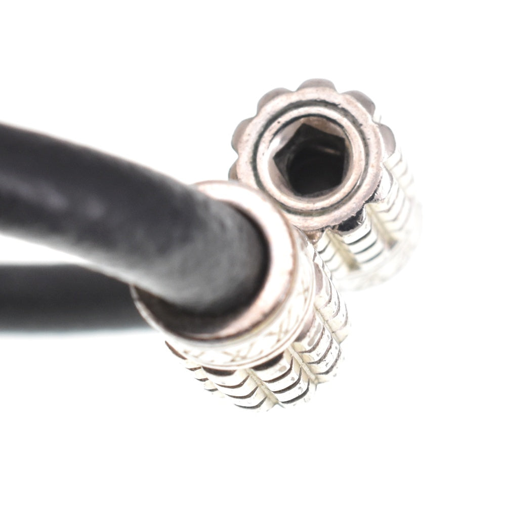 LOUIS VUITTON Bracelet Taiga M6629E brass digit Men's
 jewelry S#141223