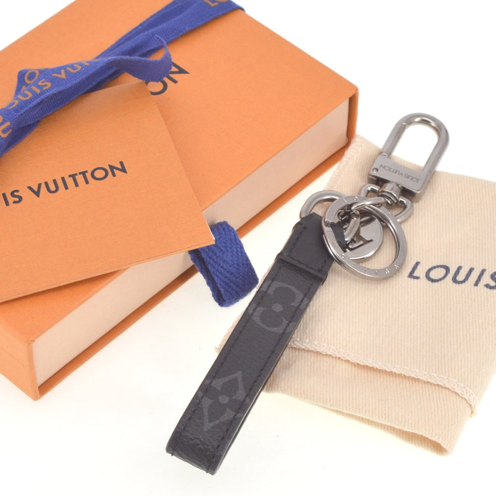 LOUIS VUITTON Monogram Eclipse Portocle Dragonne M61950key ring Men's
 Accessories T#141224