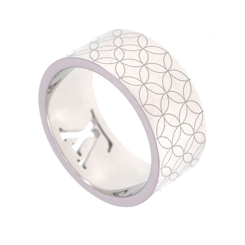 LOUIS VUITTON Champs- リ lysées M00514 Ring Size 55/JP15 Metal Silver Men's
 jewelry S#141229
