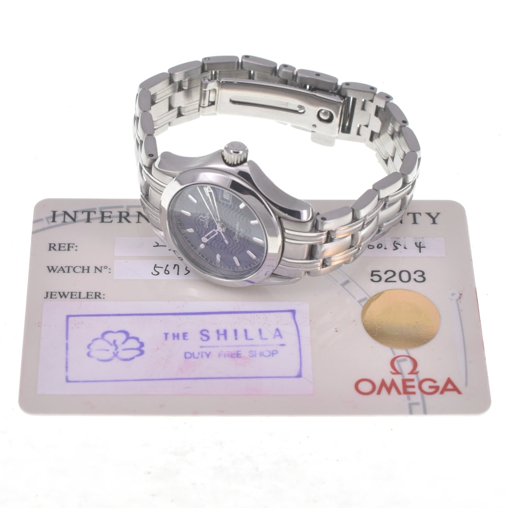 with paper OMEGA Seamaster 120M 2581.81 Date blue Dial Quartz Ladies
 Watch Q#141245