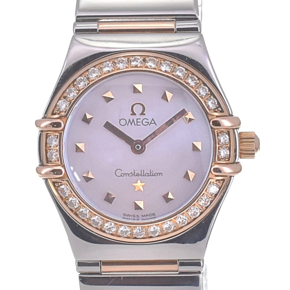 with paper OMEGA Constellation My Choice 1368.74 Diamond Bezel Blue shell Dial Quartz Ladies
 Watch Q#141246