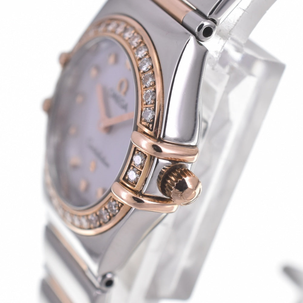 with paper OMEGA Constellation My Choice 1368.74 Diamond Bezel Blue shell Dial Quartz Ladies
 Watch Q#141246