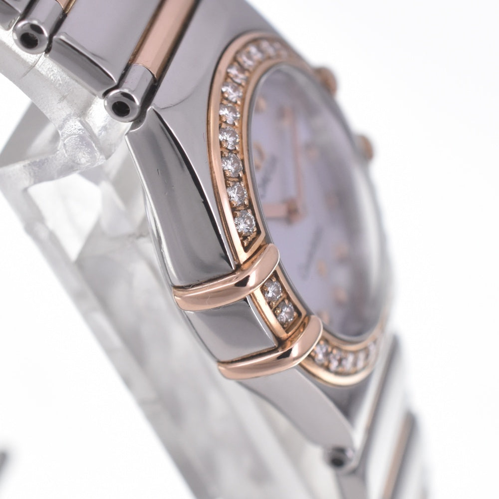 with paper OMEGA Constellation My Choice 1368.74 Diamond Bezel Blue shell Dial Quartz Ladies
 Watch Q#141246