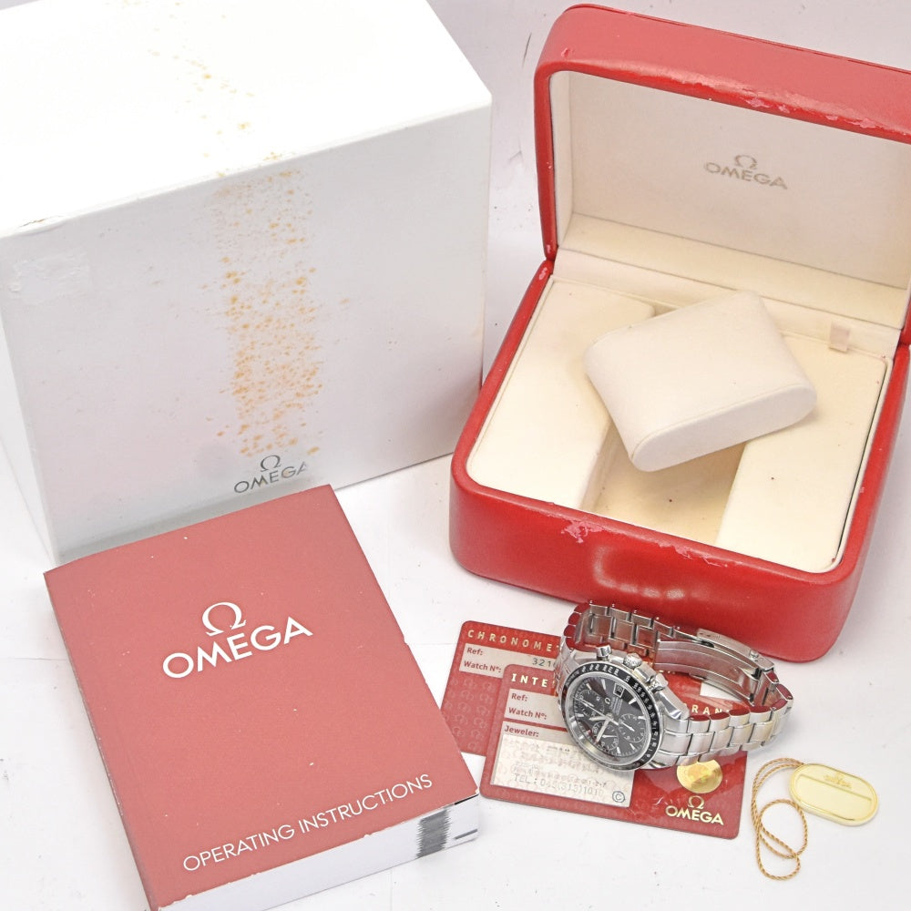 with paper OMEGA Speedmaster 3210.50 Chronograph Date black Dial Automatic Men's
 Watch R#141249
