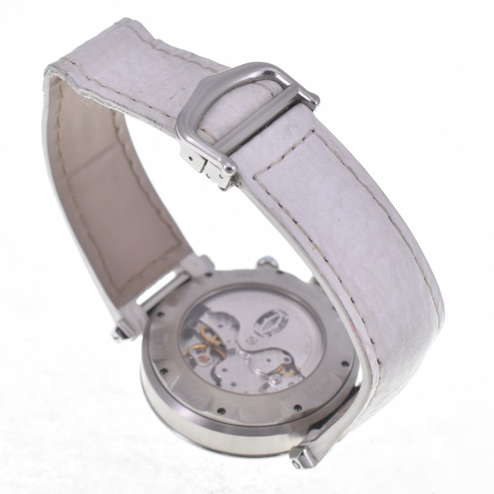 with paper CARTIER Pasha 1.5" chronograph W3103055 Date Silver Dial Automatic Men's
 Watch Q#141253