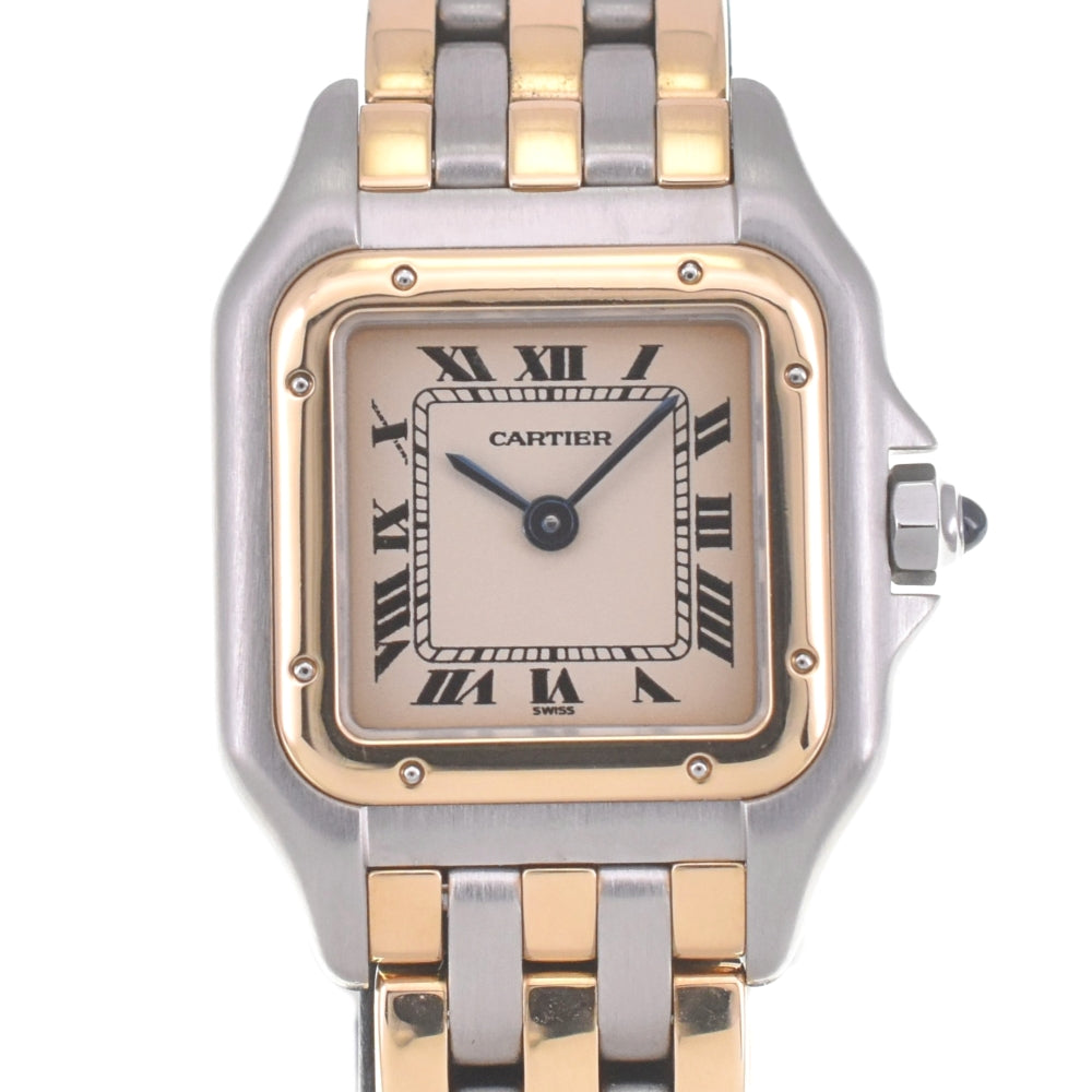 CARTIER PANTHERE SM W25029B8 3 rows Ivory Dial Quartz Ladies
 Watch Q#141262