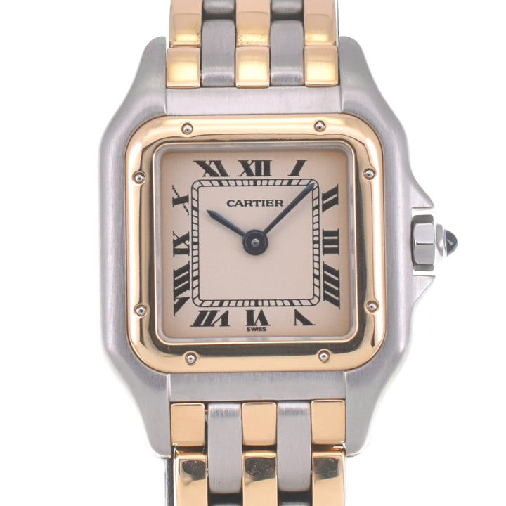 CARTIER PANTHERE SM W25029B8 3 rows Ivory Dial Quartz Ladies
 Watch Q#141262