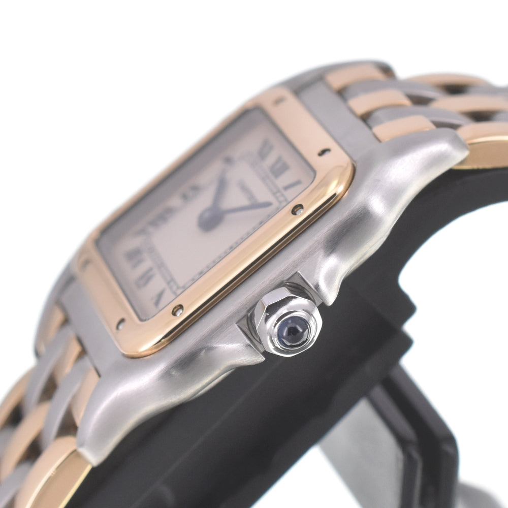 CARTIER PANTHERE SM W25029B8 3 rows Ivory Dial Quartz Ladies
 Watch Q#141262