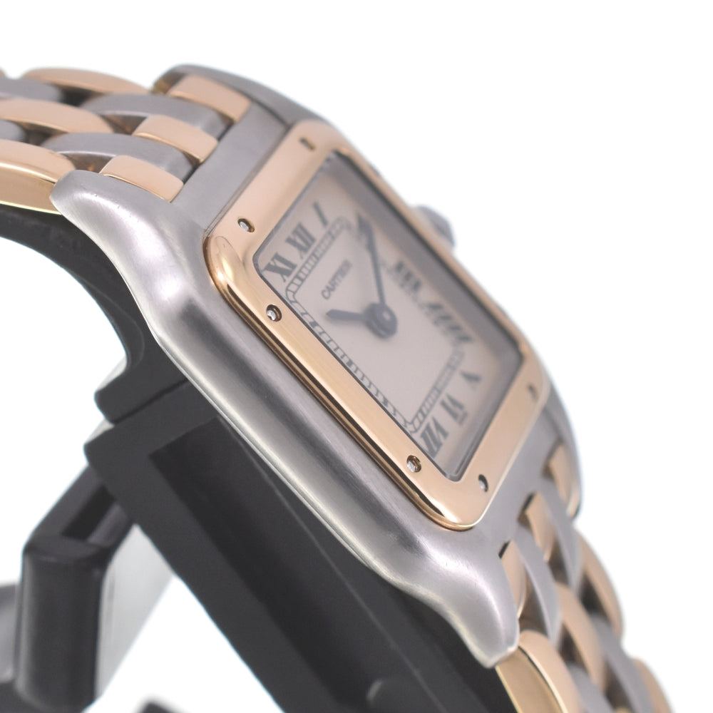 CARTIER PANTHERE SM W25029B8 3 rows Ivory Dial Quartz Ladies
 Watch Q#141262