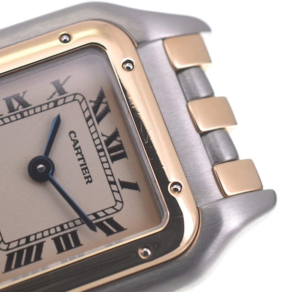 CARTIER PANTHERE SM W25029B8 3 rows Ivory Dial Quartz Ladies
 Watch Q#141262