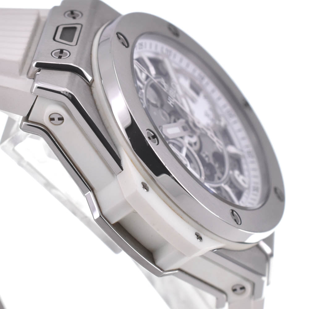 HUBLOT Big Bang Unico Titanium White 441.NE.2011.RW Chronograph Date White / skeleton Dial Automatic Men's
 Watch Q#141265