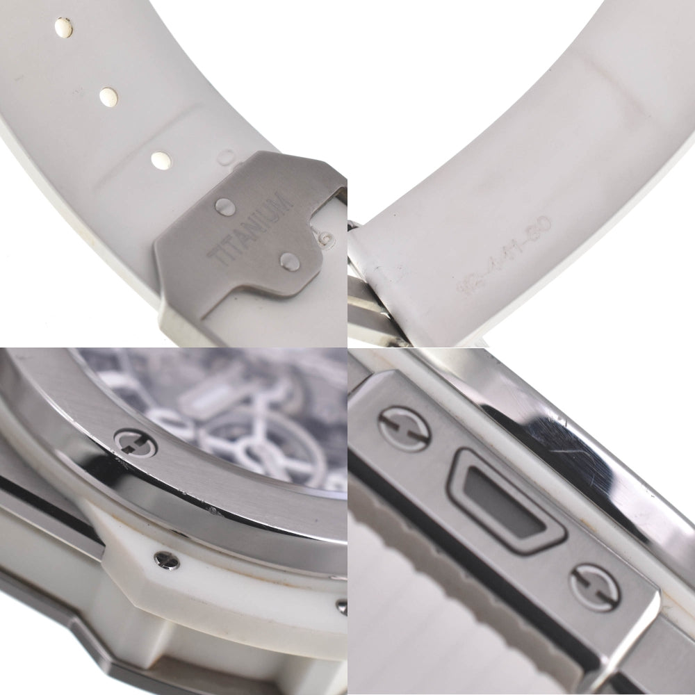 HUBLOT Big Bang Unico Titanium White 441.NE.2011.RW Chronograph Date White / skeleton Dial Automatic Men's
 Watch Q#141265
