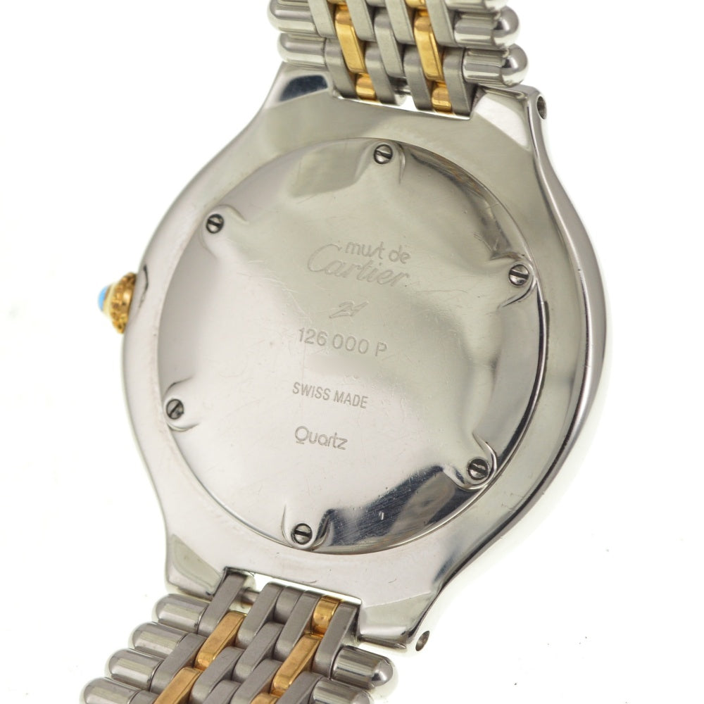 CARTIER Must21 Vantian XL W10052F4(126000P) vintage Date Ivory Dial Quartz Men's
 Watch R#141287