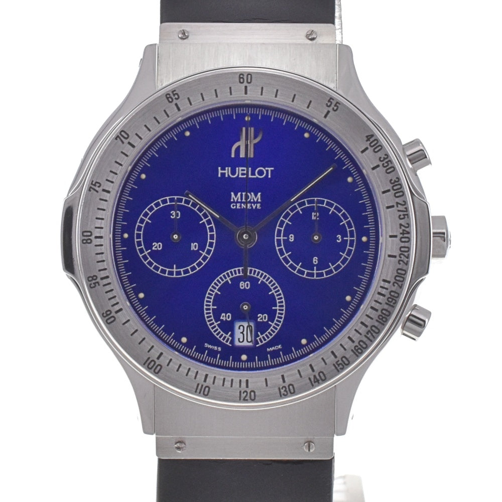 HUBLOT MDM 1621.1 Chronograph Small Second Date blue Dial Quartz Men's
 Watch A#141301