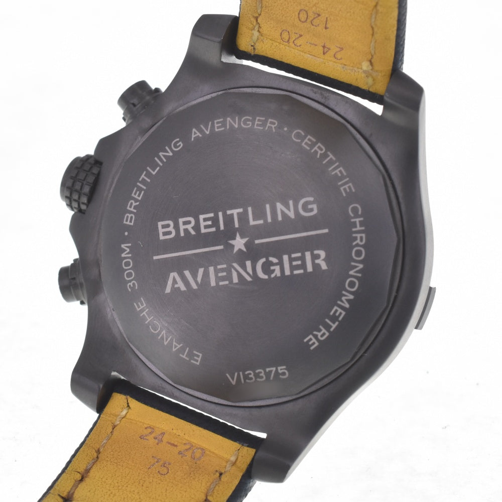 with paper BREITLING Super Avenger 48 Night Mission V13375 Chronograph Date blue Dial Automatic Men's
 Watch R#141319