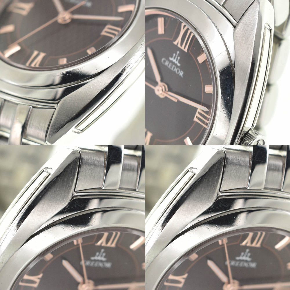 SEIKO CREDOR 4J81-0AN0/GSAS053 Brown Dial Quartz Ladies
 Watch R#141323