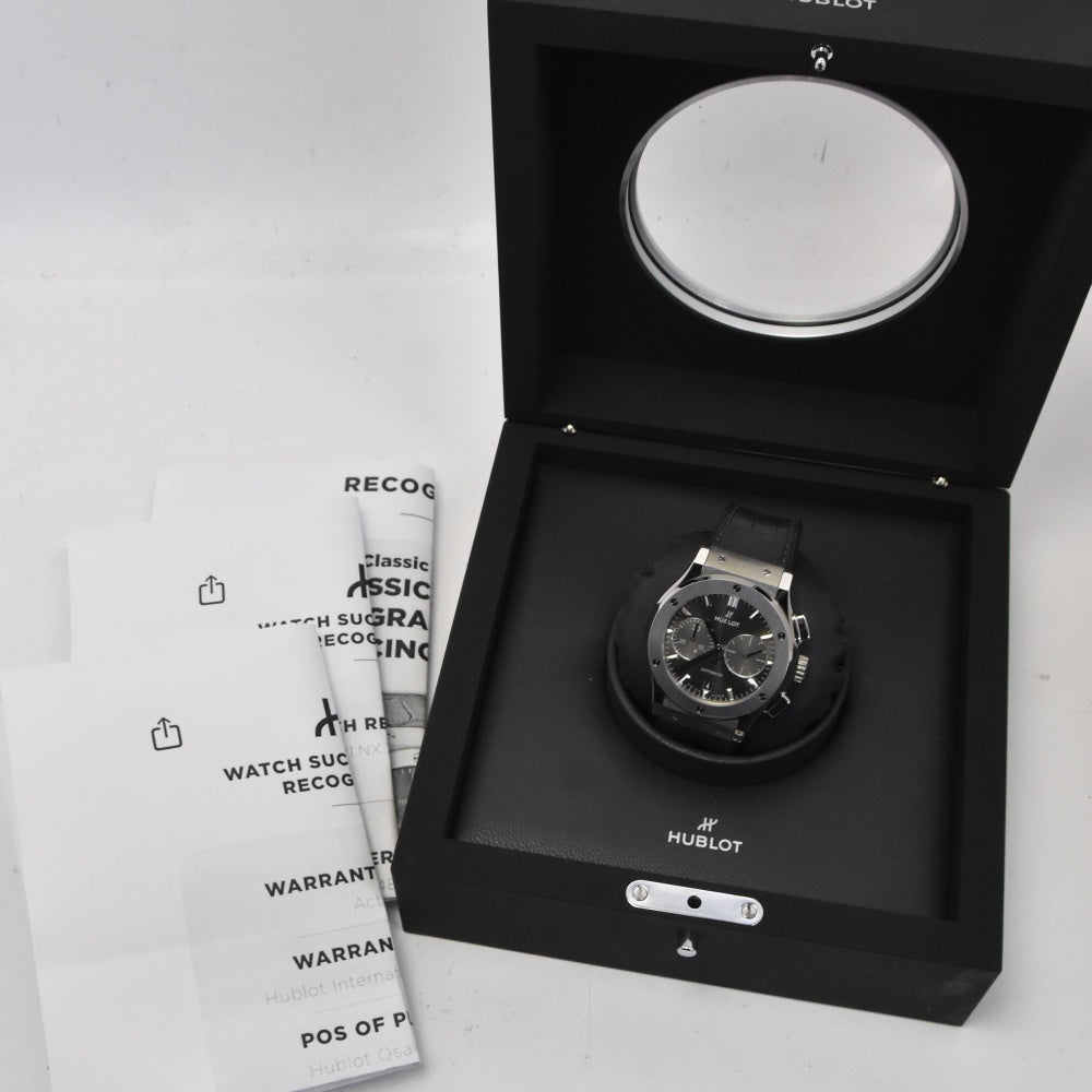 HUBLOT Classic fusion 521.NX.7071.LR Chronograph Date Titanium Racing gray Dial Automatic Men's
 Watch R#141324