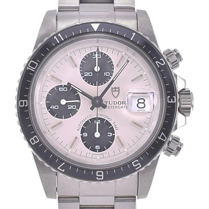 with paper TUDOR Oyster Date Chronotime 79170 Cal.7750 Silver / Black Dial Automatic Men's
 Watch R#141330