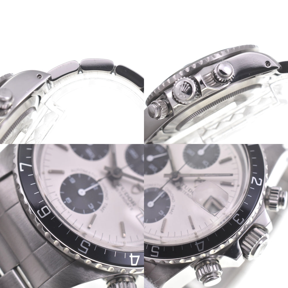 with paper TUDOR Oyster Date Chronotime 79170 Cal.7750 Silver / Black Dial Automatic Men's
 Watch R#141330