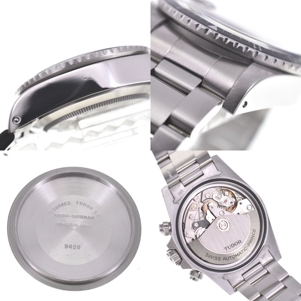 with paper TUDOR Oyster Date Chronotime 79170 Cal.7750 Silver / Black Dial Automatic Men's
 Watch R#141330