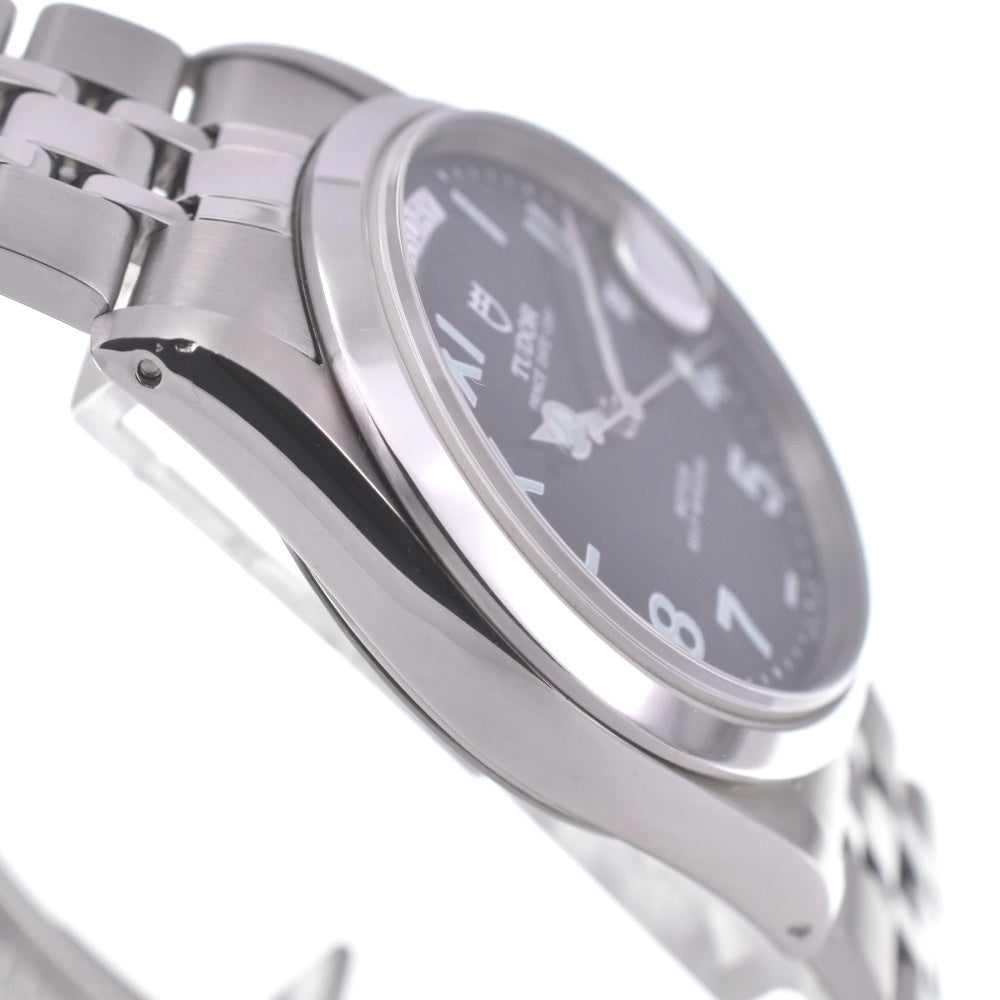 with paper TUDOR Prince Day Date 76200 black Dial Automatic Men's
 Watch □#141336