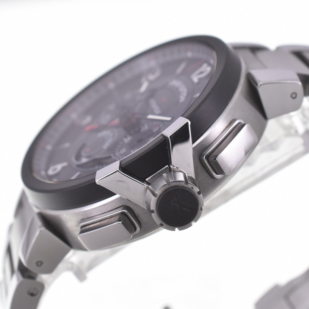 with paper LOUIS VUITTON Tambour Chronograph GMT Q1052 black Dial Automatic Men's
 Watch C#141338