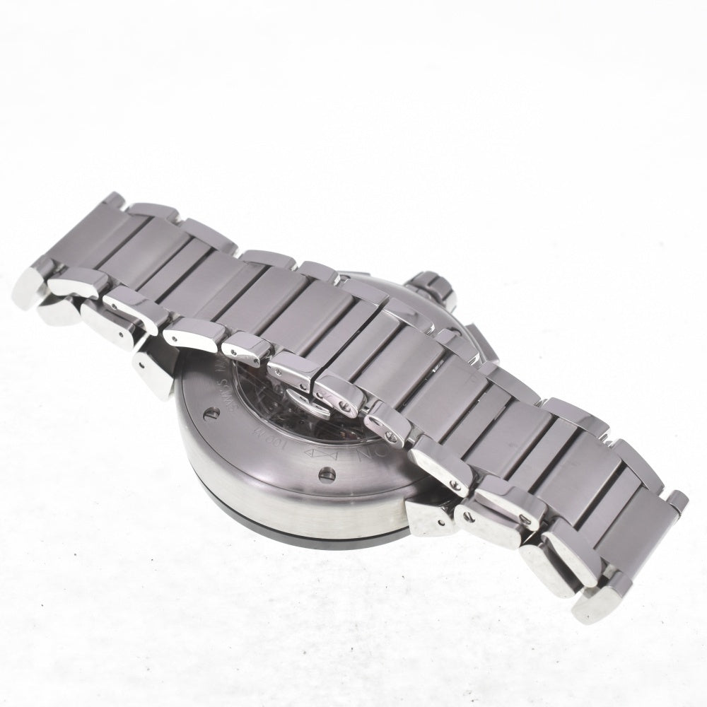 with paper LOUIS VUITTON Tambour Chronograph GMT Q1052 black Dial Automatic Men's
 Watch C#141338