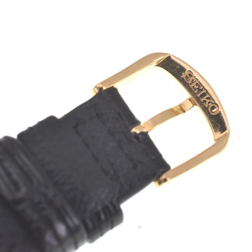 SEIKO Grand Seiko second model 5722-9000 K18YG Solid/Leather Lion Medal Silver Dial Hand Winding Men's
 Watch Z#141339