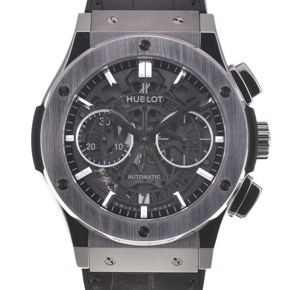 HUBLOT Classic fusion aero 525.NX.0170.LR Chronograph Date Black skeleton Dial Automatic Men's
 Watch Q#141340