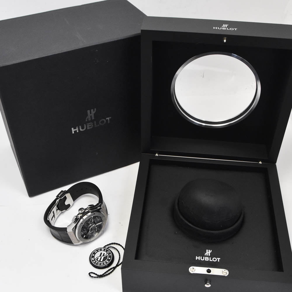 HUBLOT Classic fusion aero 525.NX.0170.LR Chronograph Date Black skeleton Dial Automatic Men's
 Watch Q#141340
