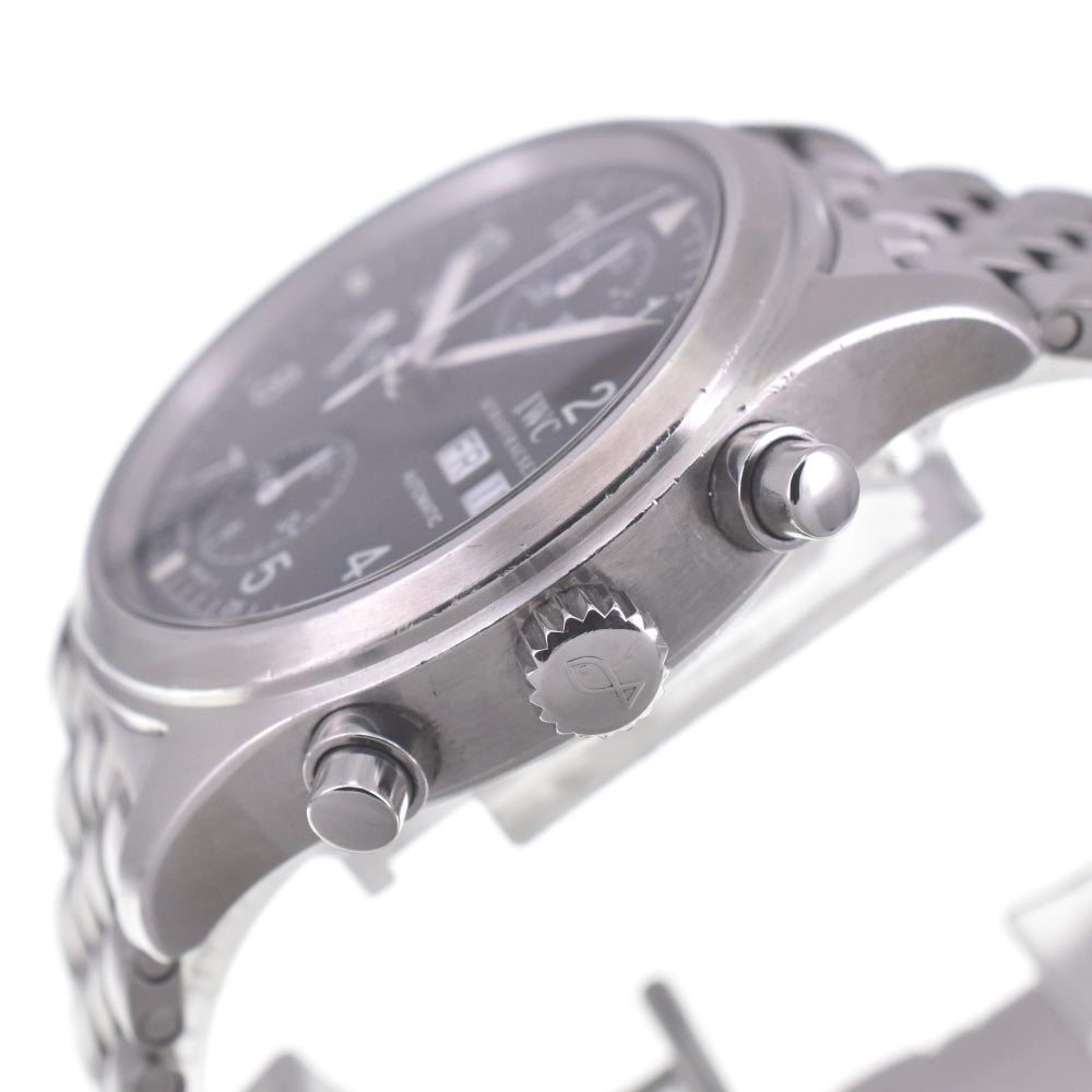 IWC SCHAFFHAUSEN Mechanical freeger IW370607 Chronograph day date black Dial Automatic Men's
 Watch R#141348