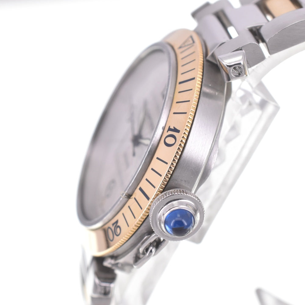 with paper CARTIER Pasha W31035T6 Stainless Steel/YG Silver Dial Automatic Men's
 Watch B#141349